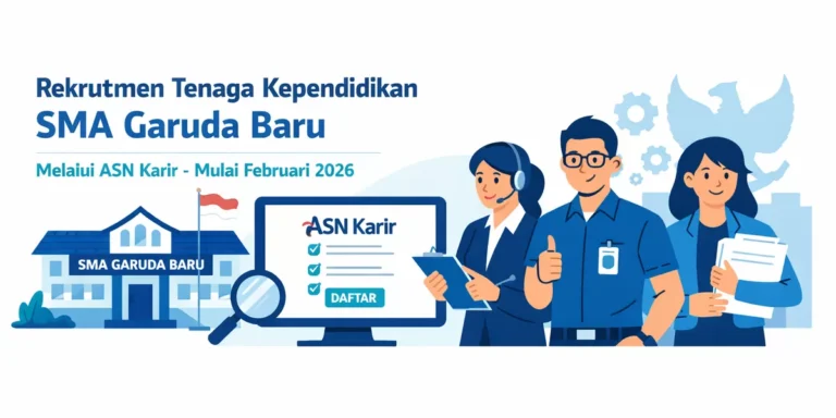 Lowongan SMA Garuda untuk Guru dan Tenaga Kependidikan!